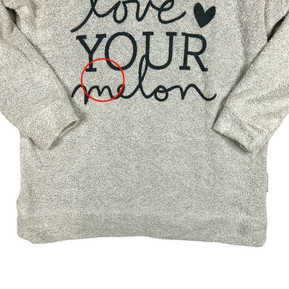 Woolly Threads x Love Your Melon Super Cozy Spell Out Mock Neck Pop Over Sweater - Picture 2 of 11